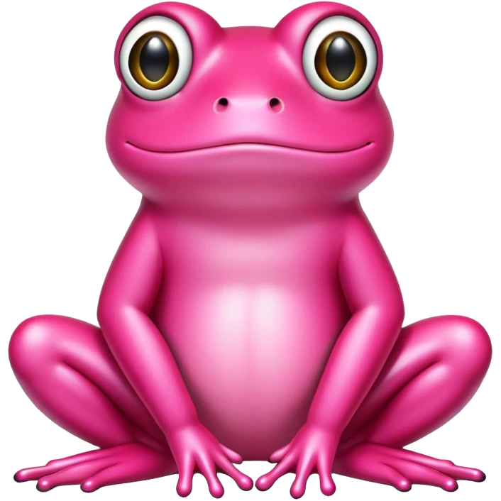 Pink frog emoji