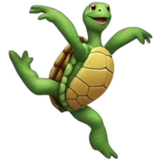 turtle dancing ballet emoji