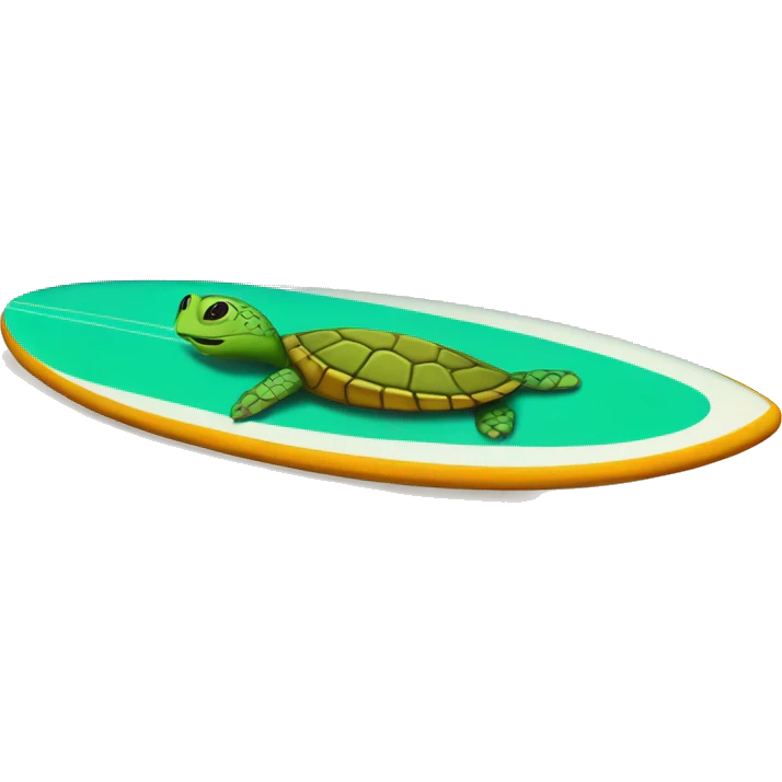 turtle surfboard emoji