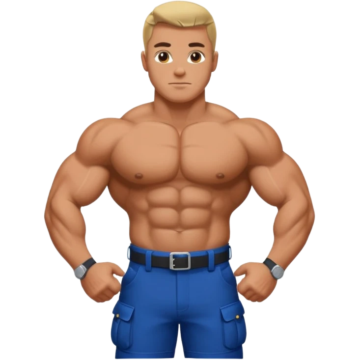police bodybuilder  emoji