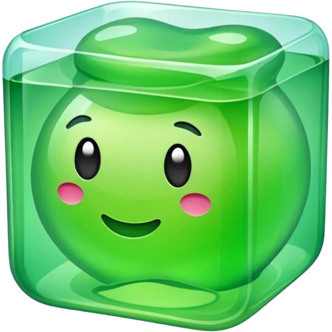 Green gelatin emoji emoji