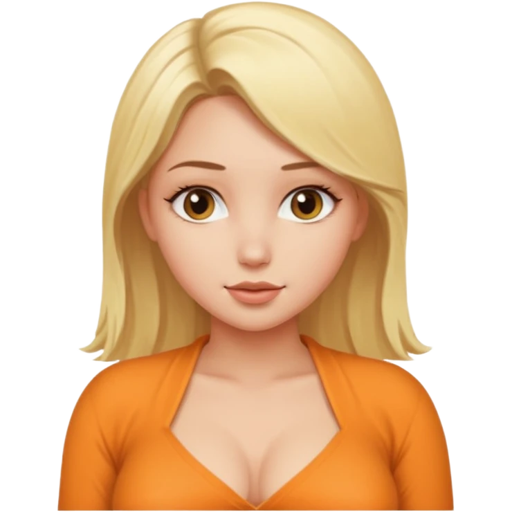 Blonde girl with big ass and tits without clothes  emoji