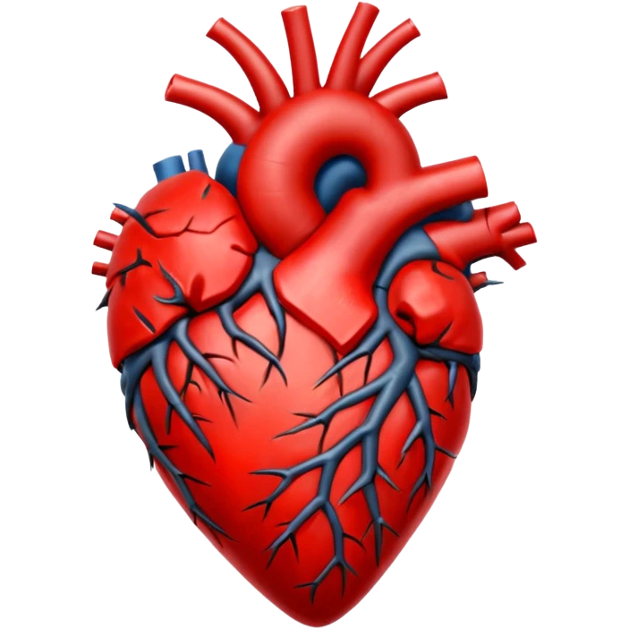 anatomical heart wrapped in thorns emoji