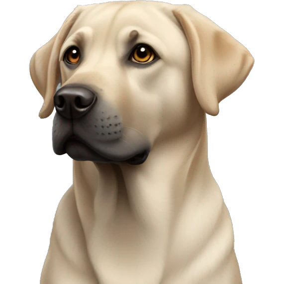 Labrador black emoji