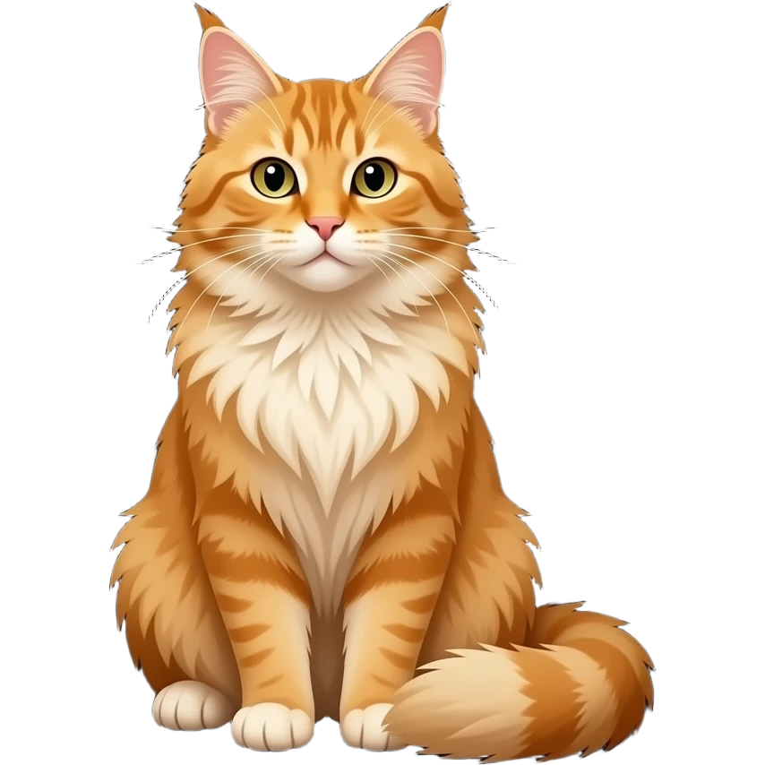 orange maine cat sitting in a black box emoji