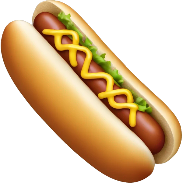 Hot dog emoji