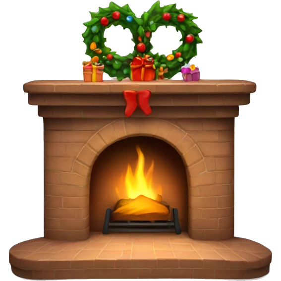 Christmas fireplace  emoji