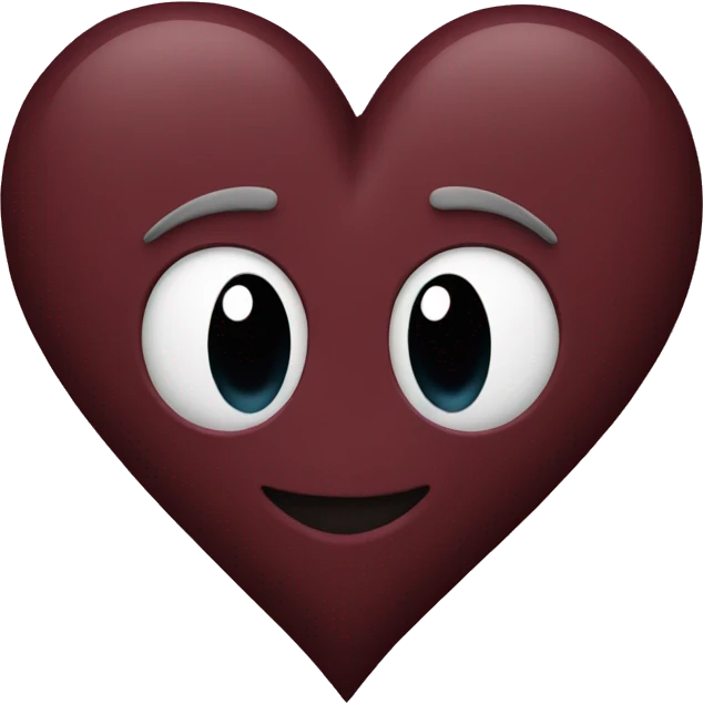 Maroon heart emoji