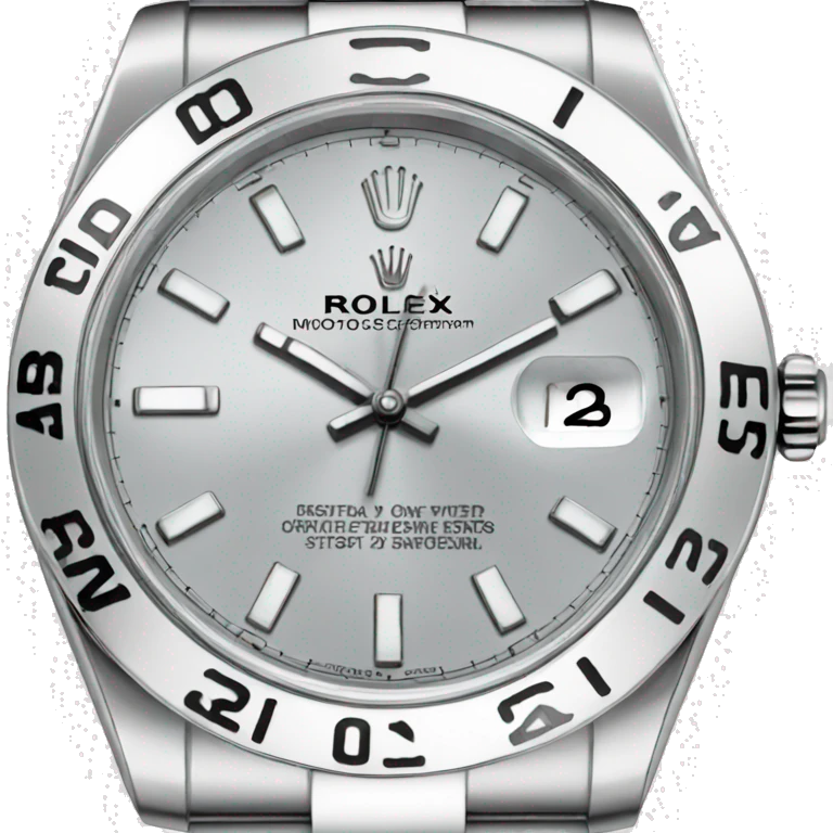 Silver Rolex Watch emoji