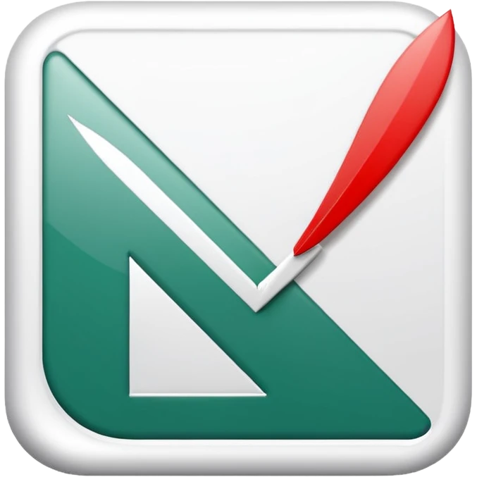 make me an emoji with the emirates theme like a check mark in the font coloured white and the background red emoji