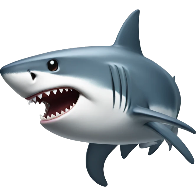 shark without tophat emoji