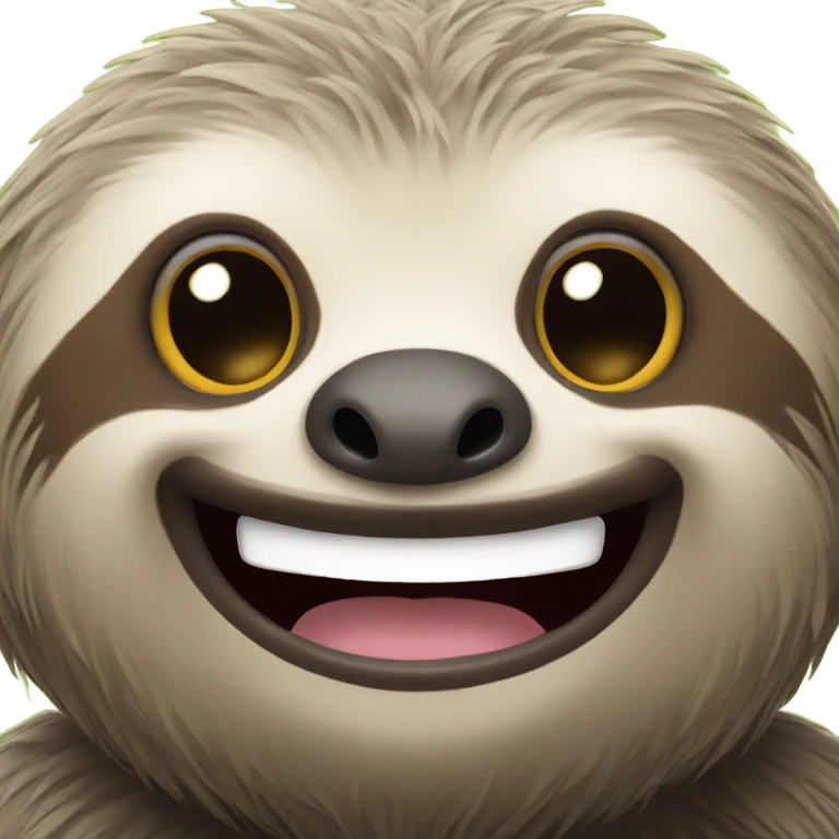 smiled sloth emoji