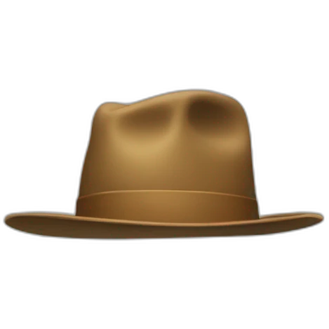 Hand raising hat above face emoji
