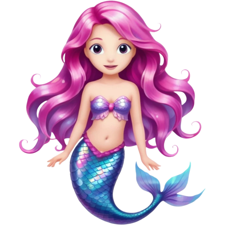 pink mermaid  emoji