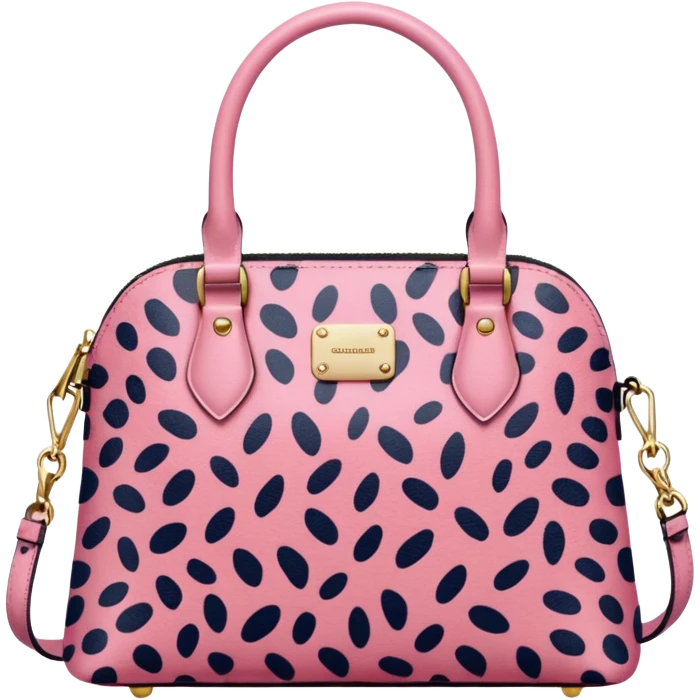 Pink leopard bag emoji