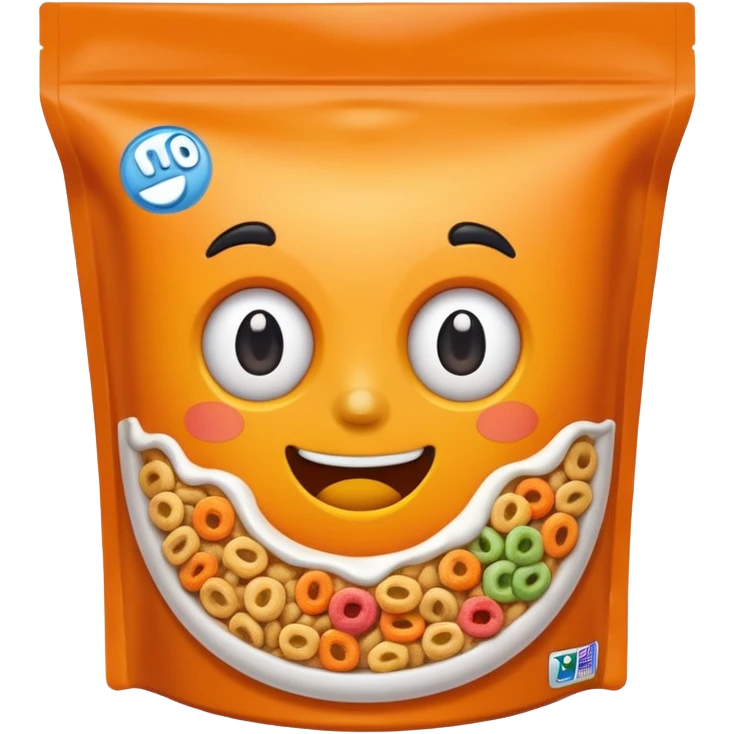 cereal colors with oranga package emoji
