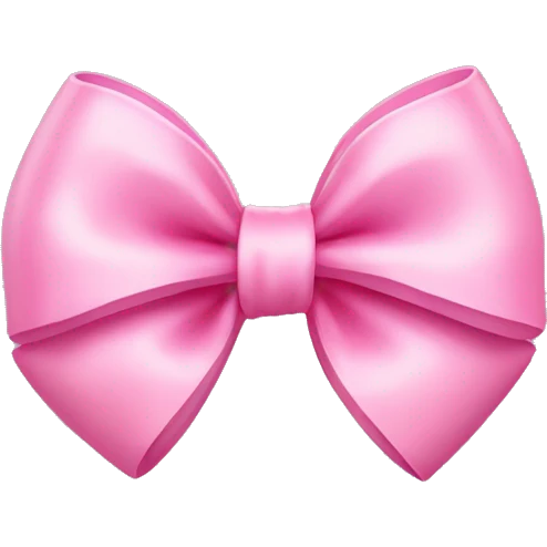 cute pink bow emoji