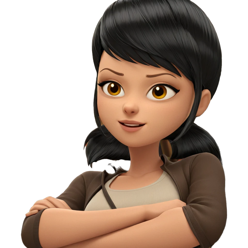 smiling girl in library emoji