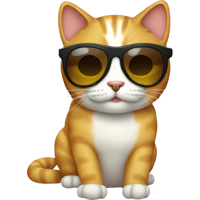 Cat with sunglasses emoji