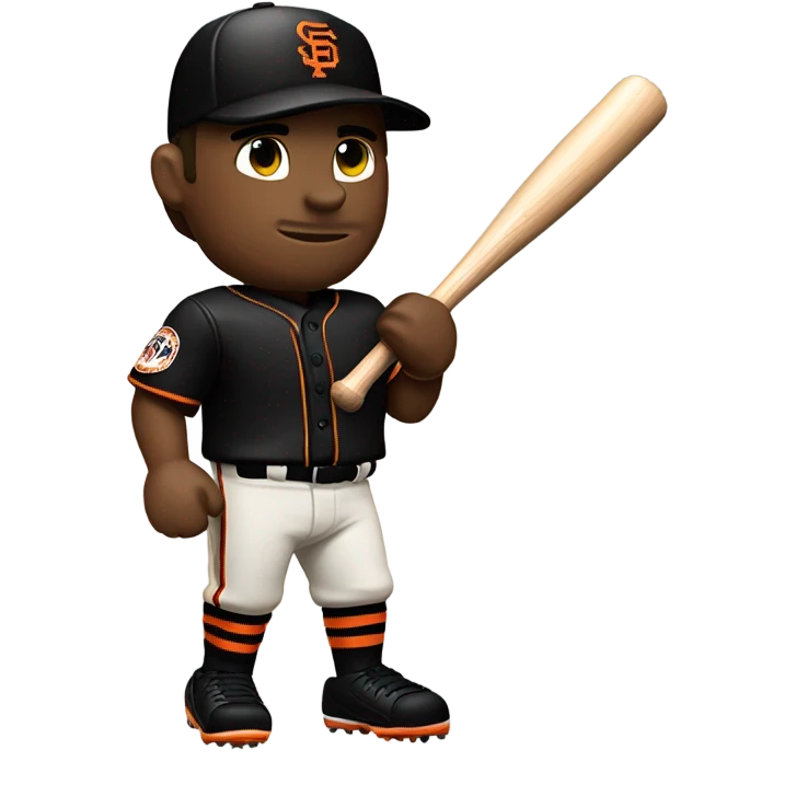 SF Giants baseball player  emoji