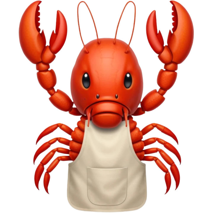 Crayfish cooking a bbq emoji