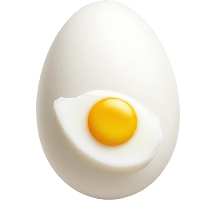Hard boiled egg emoji