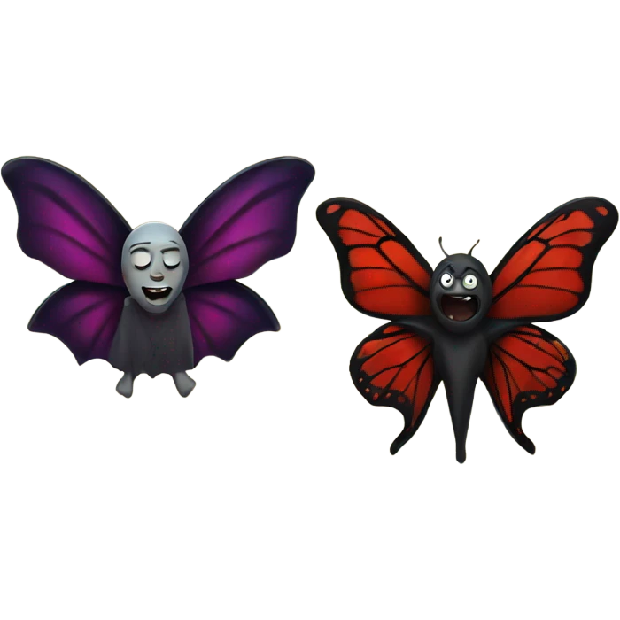 vampire and butterfly emoji