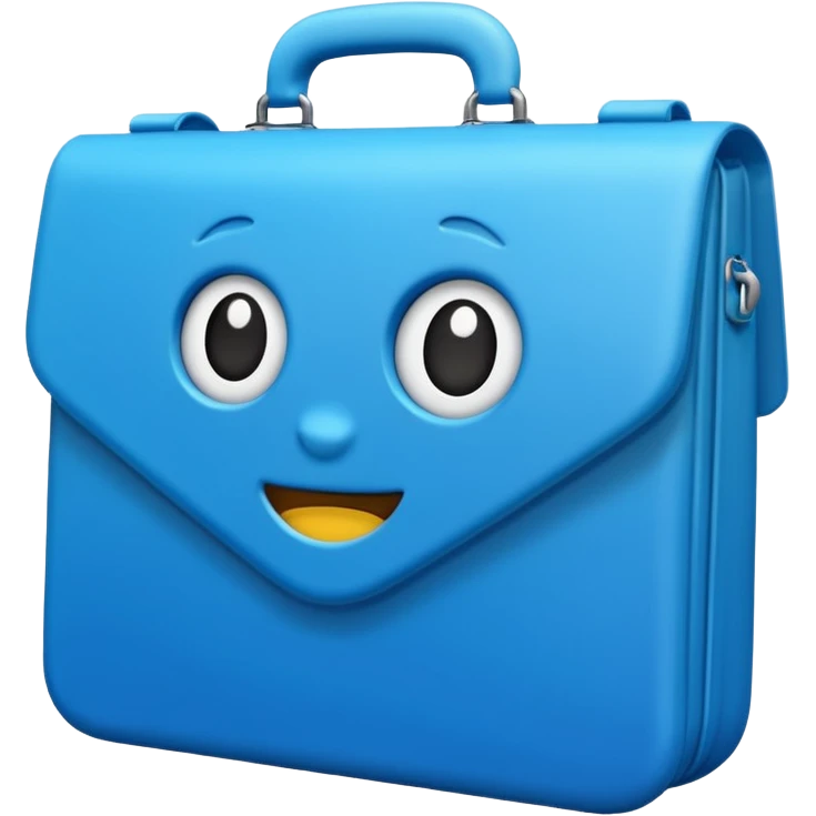 cartella azzurra senza faccia  emoji