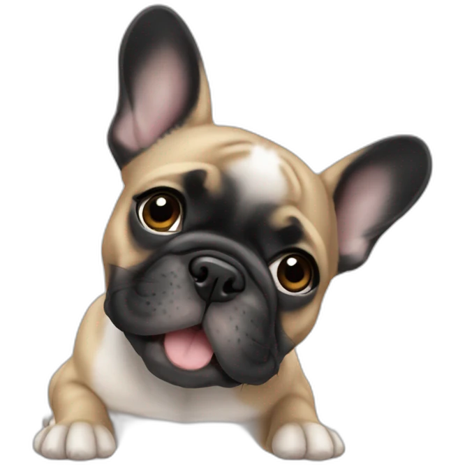 puppy french bulldog emoji