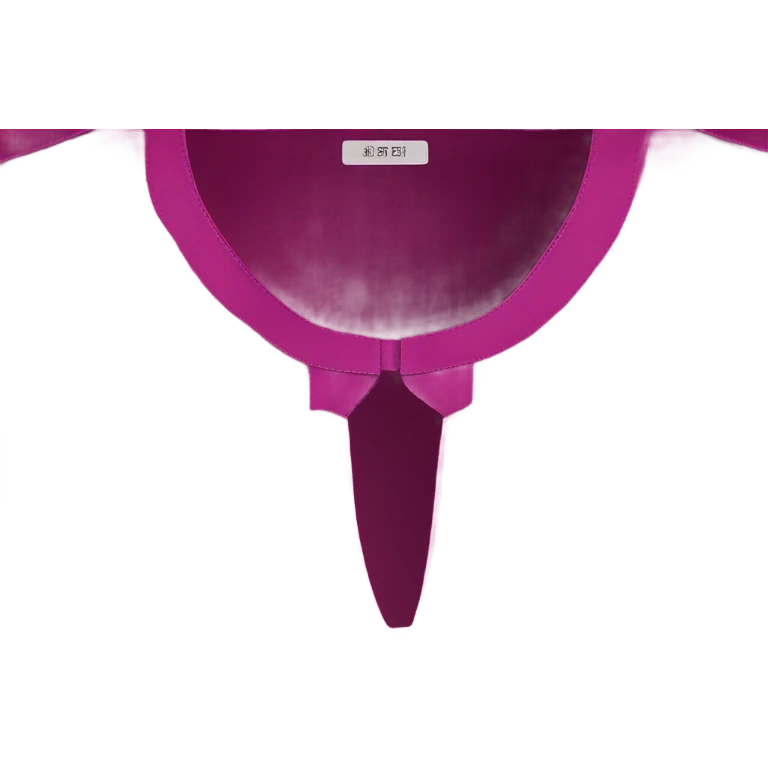 Realistic magenta cut out silk crop top blouse. emoji