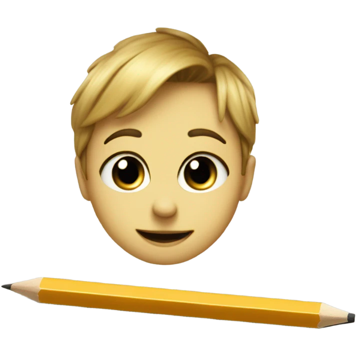sketchbook and pencil emoji