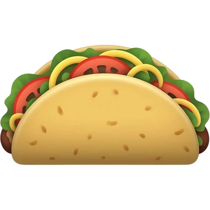 un plat avec un tacos emoji