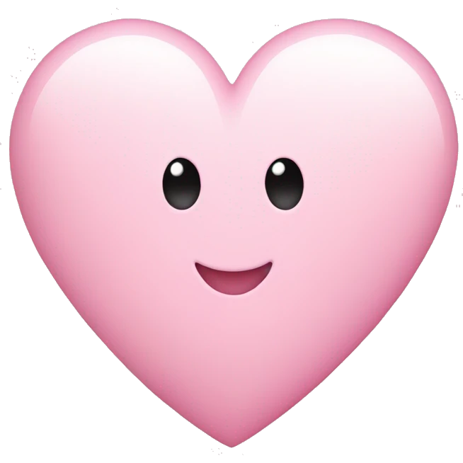 Light pink heart  emoji