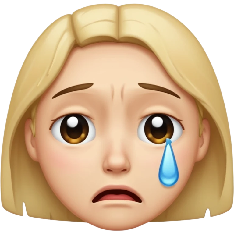crying face emoji, expressive and clear emoji