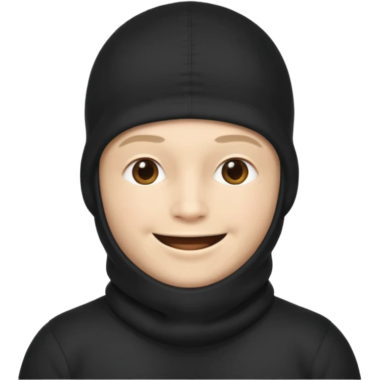 a man who is pregnant and wears a balaclava in his face  emoji