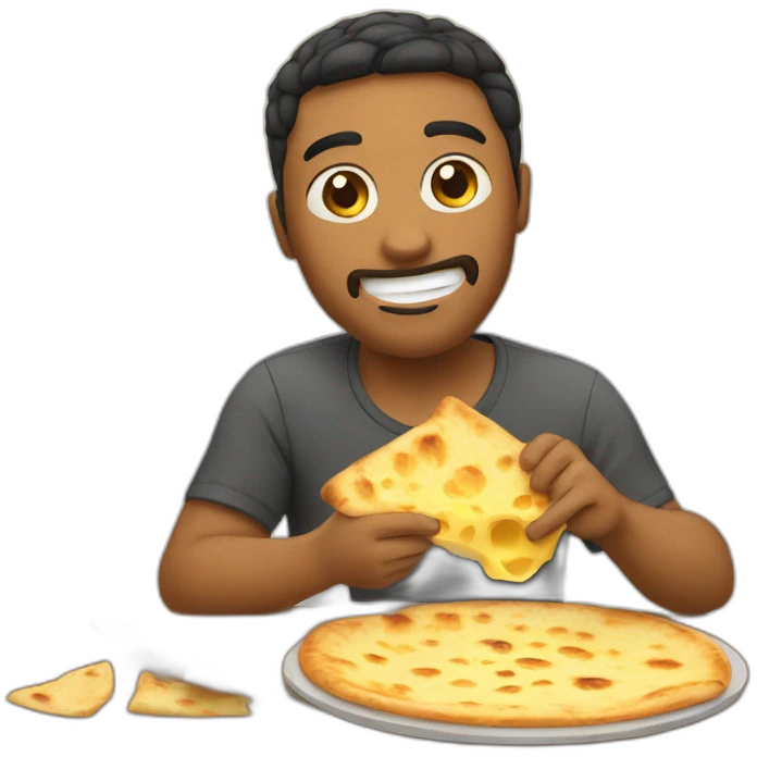 bro eating cheese naans emoji