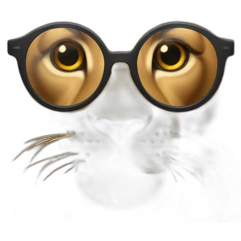 lion with glasses emoji
