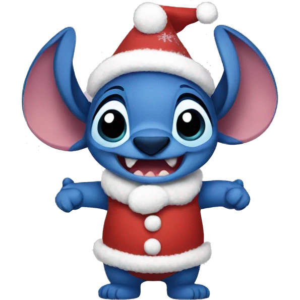 Stitch christmas emoji