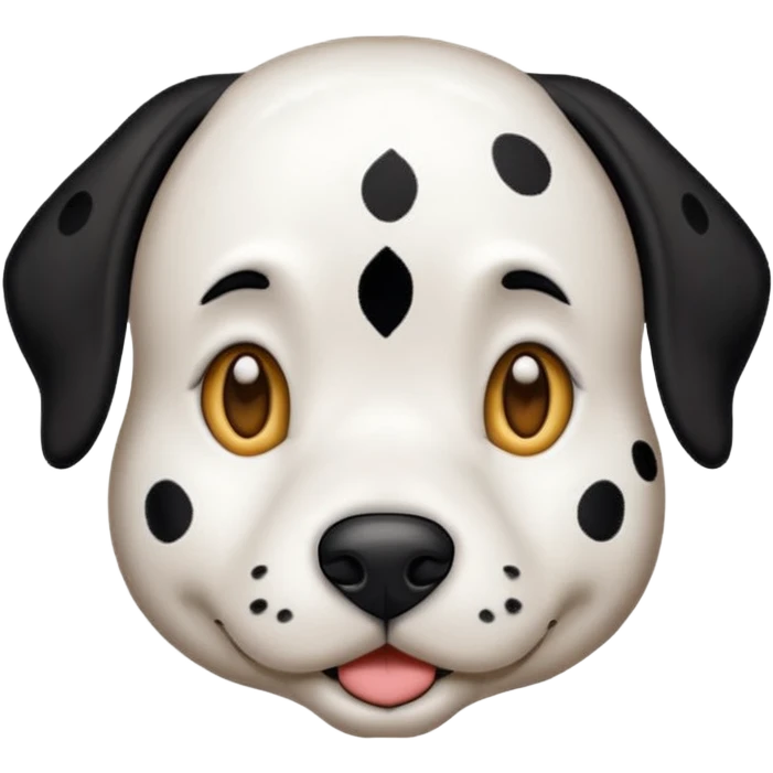 Faire une dalmatienne elegante, fine emojie animé  emoji