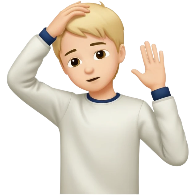 Doing a boy doing the dab  emoji