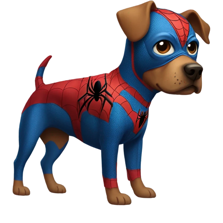 DOG in full SPIDER MAN emoji