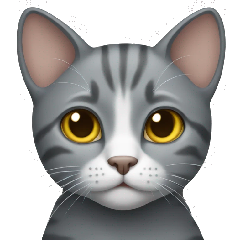 Grey cat  emoji