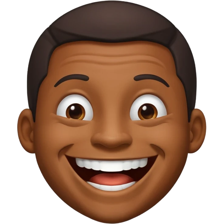 laughing black man emoji