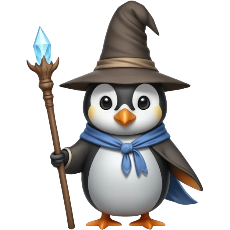 Penguin Wizard emoji