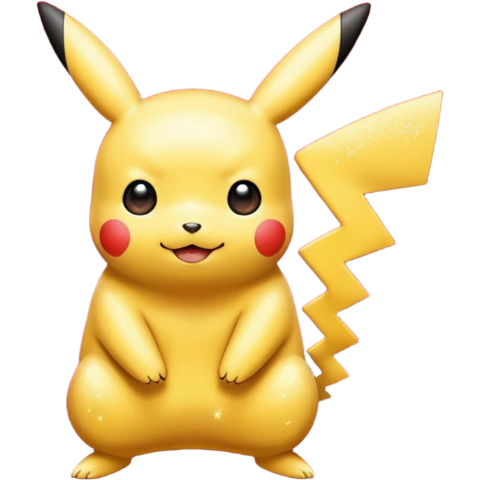red glitter pikachu emoji