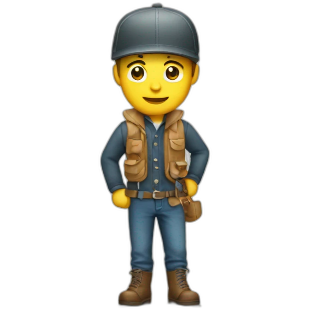 designer paper boy emoji