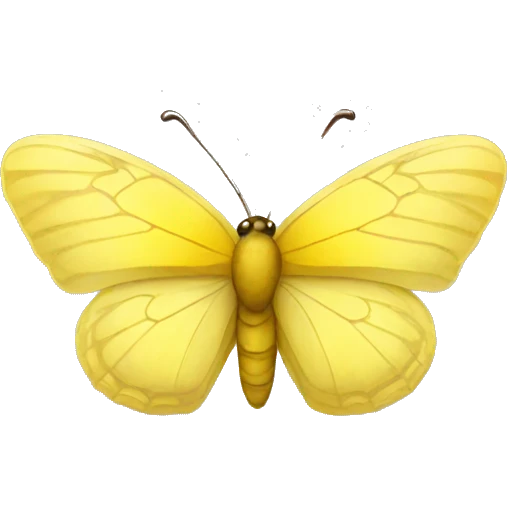 Tiny yellow butterfly emoji