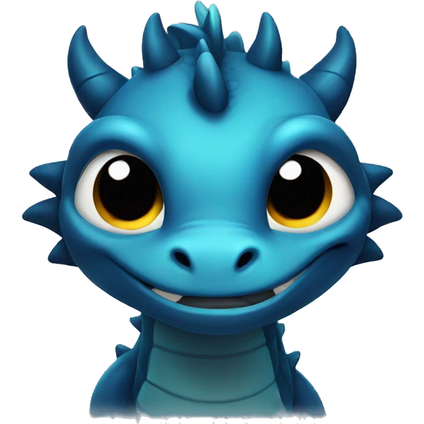 A dragon, Night theme, crying emoji