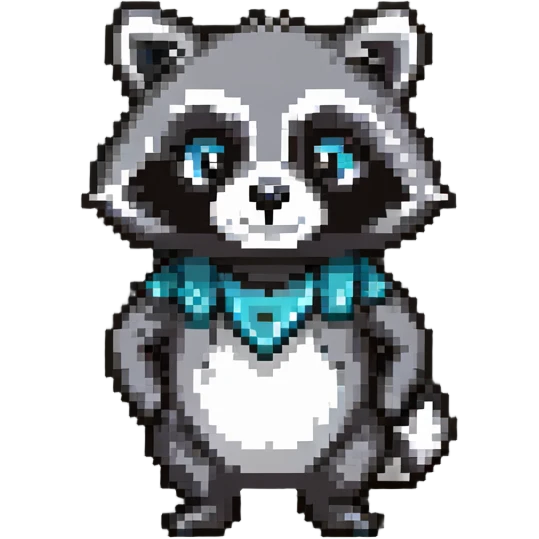 Spiffo raccoon mascot from Project Zomboid emoji