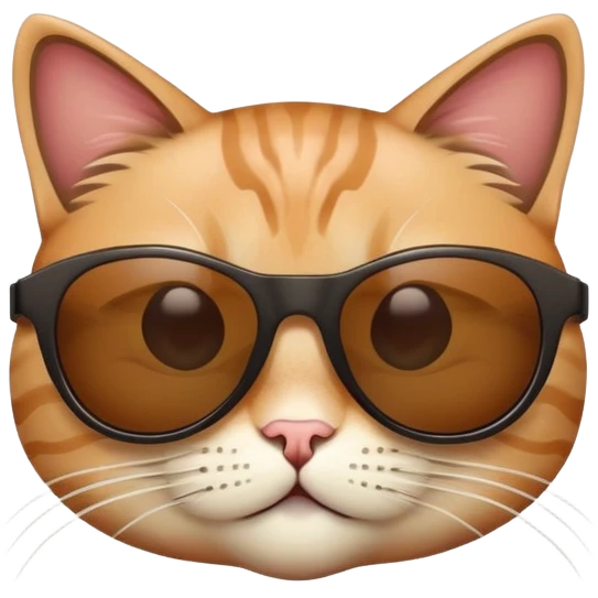 Cat with sunglassesj emoji